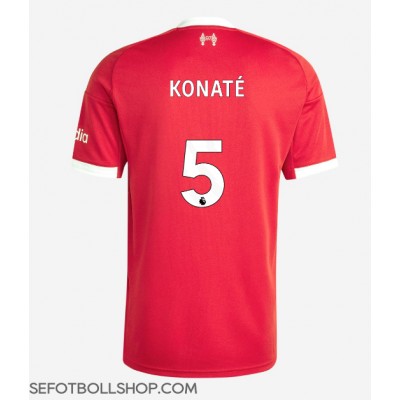 Billiga Liverpool Ibrahima Konate #5 Hemma fotbollskläder 2025-26 Kortärmad Billiga Liverpool Ibrahima Konate #5 Hemma fotbollskläder 2025-26 Kortärmad